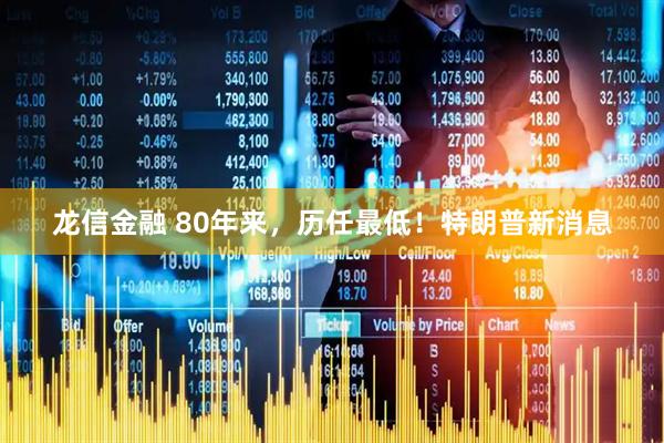 龙信金融 80年来，历任最低！特朗普新消息
